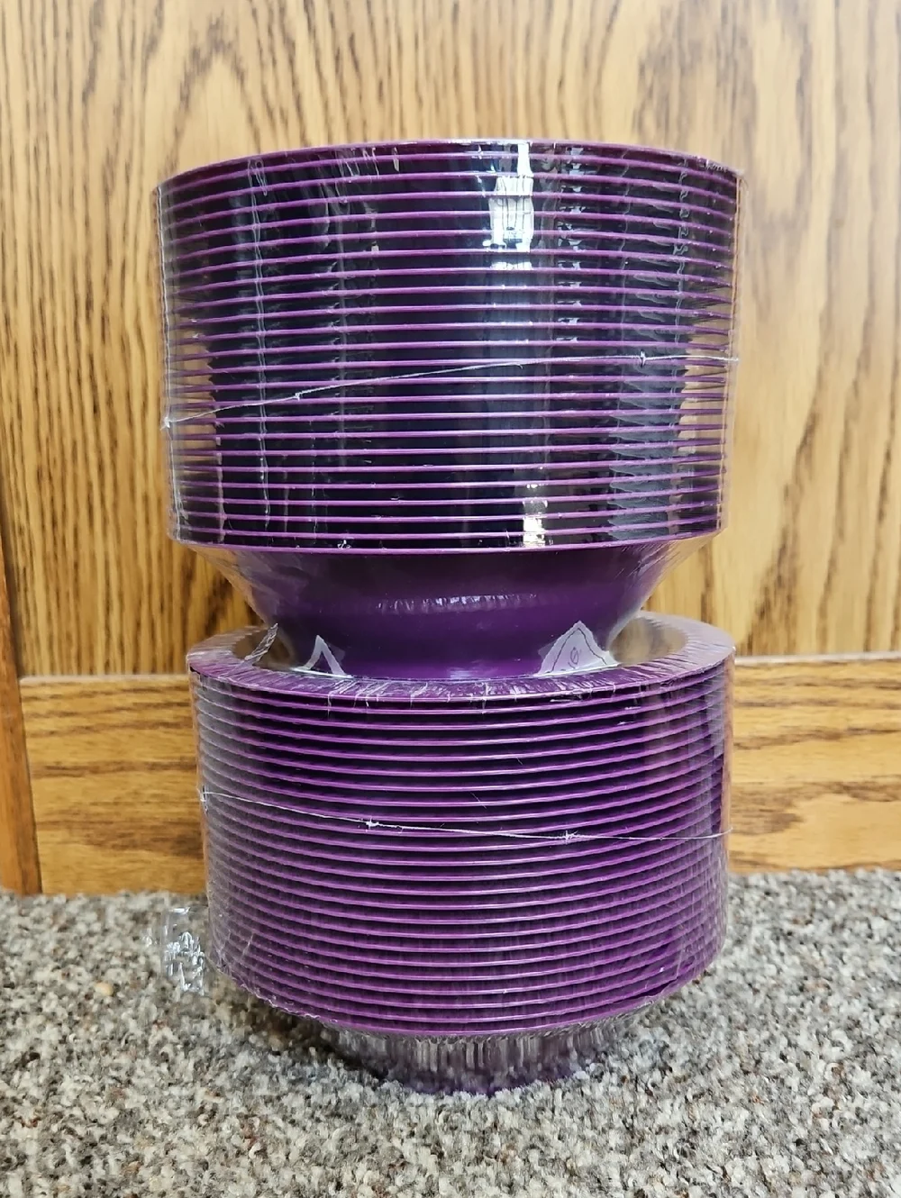 48 Premium Purple 12 Oz Party Bowls - Two 24 Packs (48 Bowls Total)